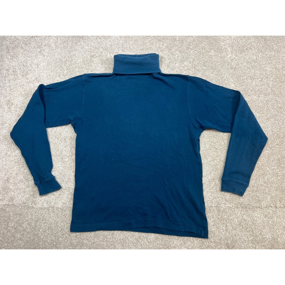 NORTHEAST OUTFITTERS Teal Blue Cotton Long Sleeve Turtleneck Top Size S‎